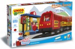 Set constructie Unico Plus Trenulet cu baterii 68 piese