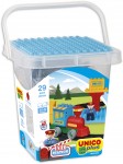 Set constructie cuburi Unico Galetusa Trenulet 29 piese