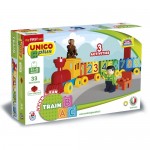 Set unico trenulet cu 2 figurine 33 piese
