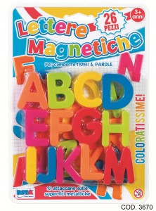 Set litere magnetice 26 piese in blister RS Toys