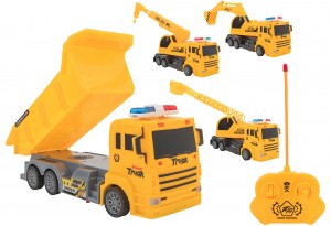 Camion constructie cu telecomanda Globo Trucks cu lumini si 4 functii