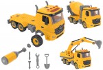 Vehicul constructie cu sunete si lumini si accesorii pentru demontat roti Globo