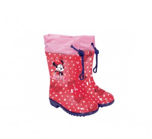 Cizme de cauciuc Minnie - marimi 26 27 Perletti rosii