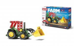 Set constructie Tractor 2 in 1 Roto Efko, 37 piese