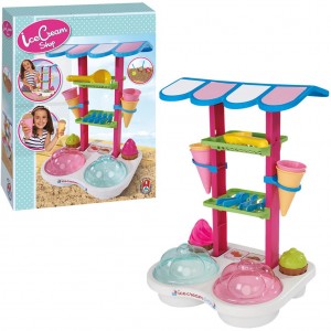 Set Androni pentru nisip stand inghetata cu forme si accesorii