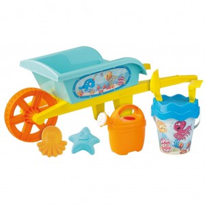 Set plaja roaba cu galetusa si accesorii Androni Happy Fish