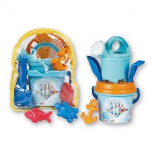 Set Androni pentru nisip rucsac cu galetusa stropitoare si accesorii Crazy Fish